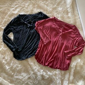 American Eagle Henley Shirts